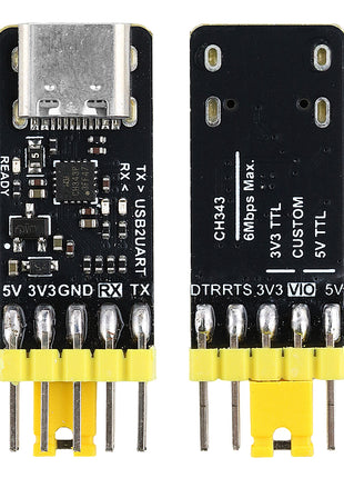 CH343P Type-C USB to TTL Serial Port Module 6Mbps High Speed UART Converter Electronic Module