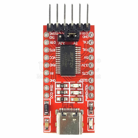 USB to TTL FT232RL Conversion Module USB Transform Serial Adapter Download Converter TYPE-C Port 3.3V 5V 6Pin Electronic Module