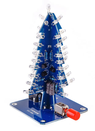 DIY Electronic Kit Colourful Christmas Tree LED Diy Soldering Kit Project With Shell DC 5V USB Power Supply DIY Electronic Kit