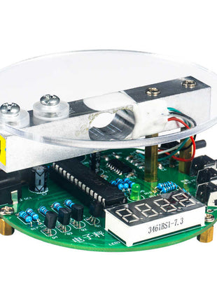 Kit DIY de báscula electrónica con capacidad de pesaje de 1 kg, kit de práctica de soldadura para microcontrolador 51 con pantalla de tubo digital, chip HX711, kit electrónico DIY de 5 V