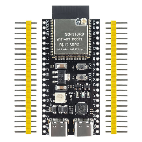Placa de desarrollo ESP32-S3 con módulo WiFi BT IPEX 2.4G MCU ESP32-S3WROOM1 N16R8 44 pines Tipo-C Módulo electrónico ESP32-S3