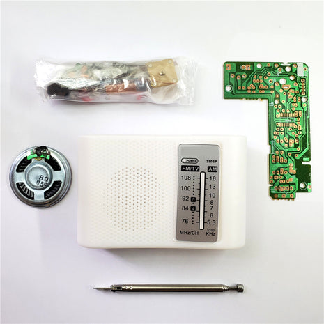 DIY Radio Electronic Kit Component AM FM Production Assembly Electronic Welding Training 76-108MHz CD9088 Chip DIY Electronic Kit