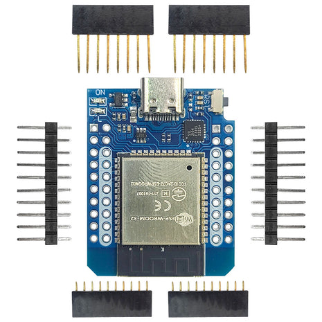 D1 MINI ESP-32 Placa de desarrollo de módulo WiFi BT para Internet de las cosas CP2104 CH9102F Módulo electrónico USB Micro Tipo C serie de 40 pines