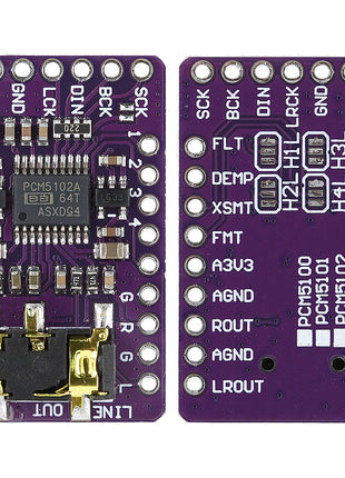 PCM5102 Stereo Audio DAC Decoder Board, I2S IIS Microcontroller Audio Module Electronic Module