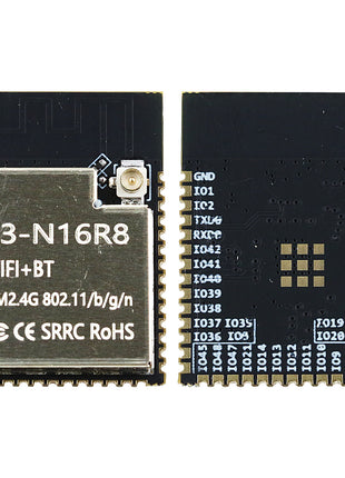 ESP32-S3 N16R8 2.4G Extend Wifi BT Module with Dual-Core Low Power MCU Internet of Things 8MB PSRAM 16MB Flash ESP32-S3WROOM-1 Electronic Module