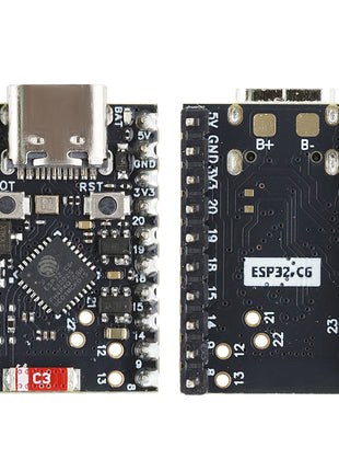 MINI Placa de desarrollo ESP32-C6 Módulo Wifi6 N4 BT con oscilador de cristal RISC-V de 32 bits 4 MB FLASH Kit soldado C6 de baja potencia Módulo electrónico