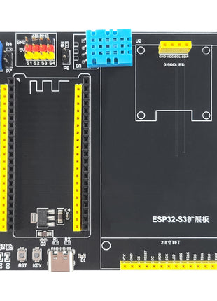 Kit de placa de desarrollo ESP32-S3-DevKitC-1 con LCD TFT de 2,8 pulgadas, módulo WiFi BT 2.4G, 8MB PSRAM, 16MB FLASH N16R8, 42 pines, CH340C, módulo electrónico TypeC