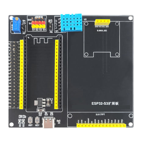 Kit de placa de desarrollo ESP32-S3-DevKitC-1 con LCD TFT de 2,8 pulgadas, módulo WiFi BT 2.4G, 8MB PSRAM, 16MB FLASH N16R8, 42 pines, CH340C, módulo electrónico TypeC