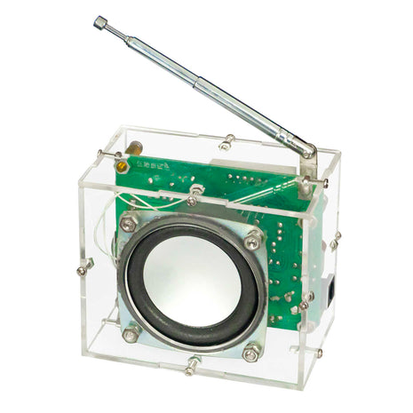 DIY FM Digital Tube Radio Kit Electronic Adjustable 87.5-108.1MHz Soldering Practice Kit RDA5807 Radio Module LM386 Amplifier 5V DIY Electronic Kit