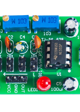 DIY Square Wave Signal Generator Kit NE555 MCU Pulse Adjustable Generator Signal Module Electronic Fabrication Projects DIY Electronic Kit