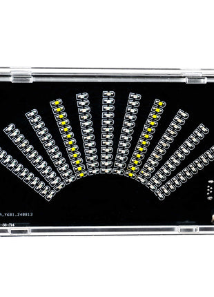 DIY Fan shaped Music Spectrum LED Rhythm Light Electronic Kit PCB SMD Component Soldering Kit MCU Audio Signal Conversion DC5V DIY Electronic Kit