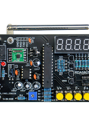 DIY Electronic Kit RDA5807M FM Radio 87-180MHz with Digital Tube Display STC15 Microcontroller Electronic Soldering Projects DIY Electronic Kit