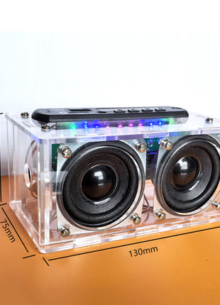 Nuevo kit de altavoz Bluetooth DIY con radio FM 87.5-108MHZ Kit electrónico de práctica de soldadura DIY Montaje de soldadura Disco TF U Kit electrónico DIY