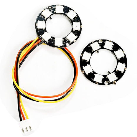 8 Bit WS2812 RGB Light Ring Development Board 5050 Smart Full-Colour RGB LED Learning Module DC4-7V Electronic Module