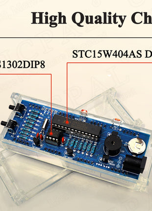 DIY Digital Clock Kit Display Date Week Temperature Alarm DS1302 Soldering Project Learning Practice Solder Diy Electronic Kit