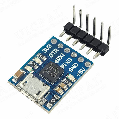 MINI USB TO TTL Serial Downloader Converter UART STC Download USB Micro Type-C CP2102 6Pin UART STC 300bps~1Mbps Electronic Module