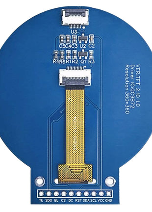 2.1 Inch TFT LCD Round Screen GC9B72 360x360 Display SPI Circular Color LCD Screen OLED LCD Module