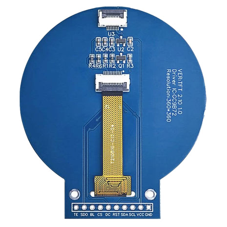 2.1 Inch TFT LCD Round Screen GC9B72 360x360 Display SPI Circular Color LCD Screen OLED LCD Module
