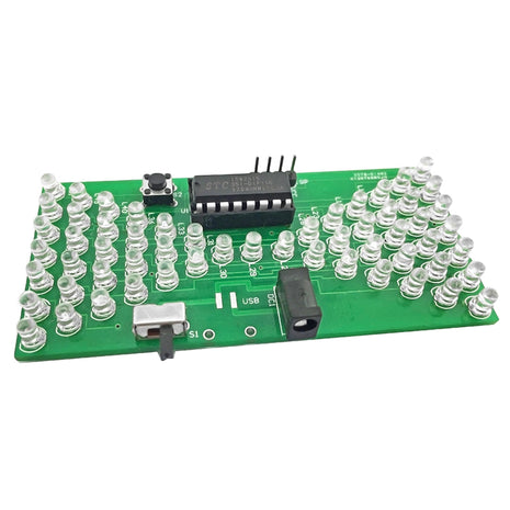DIY Kit Electronic Hourglass LED Light-Emitting Diode MCU STC15W201S PCB Soldering Practice Kit With Power Cord DC5V 4PIN DIY Electronic Kit