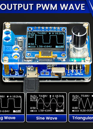 Kit electrónico DIY de mini osciloscopio digital STC8K8A MCU con pantalla OLED de 0,96 pulgadas para practicar soldadura y ensamblaje