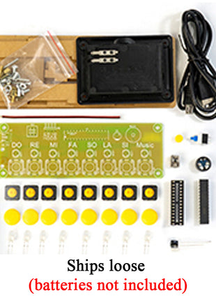 DIY 8 Keys Electronic Piano Kit Musical Note Circuit Board Soldering Practice Assembly DIY Electronic Kit DIY Electronic Kit