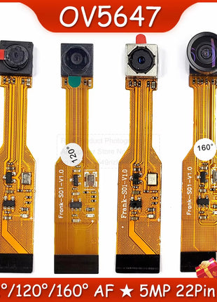 OV5647 Camera Module for Raspberry Pi 5 ZERO Camera Wide Angle Fisheye Night Vision Edition 120 160 Degree 5 Million Pixels 6CM Camera Module