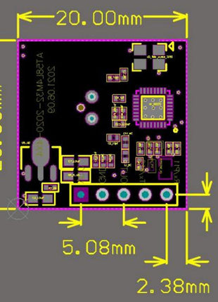 5.8GHz Radar Modules LD016 Human Motion Sensor 0.1-30m range Distance Time Detection 5PIN Low Power Supply Electronic Module