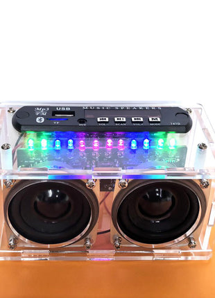 Nuevo kit de altavoz Bluetooth DIY con radio FM 87.5-108MHZ Kit electrónico de práctica de soldadura DIY Montaje de soldadura Disco TF U Kit electrónico DIY