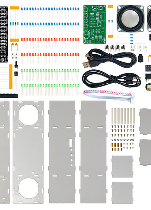 DIY Bluetooth Speaker Kit Electronic LED Music Spectrum MH-M18 Dual Channel Soldering Practice 3W Speaker 8002 Amplifier DC5V DIY Electronic Kit
