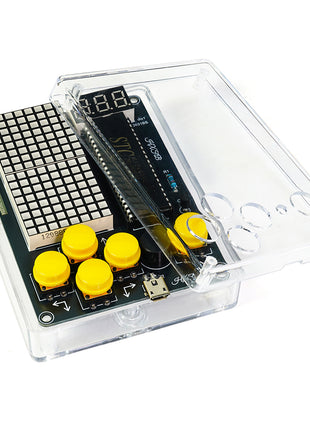DIY Upgraded Pixel Game Console Electronic Kit Red LED Dot Matrix Digital Tube Display Soldering Practice Kit Adjustable USB 5V DIY Electronic Kit