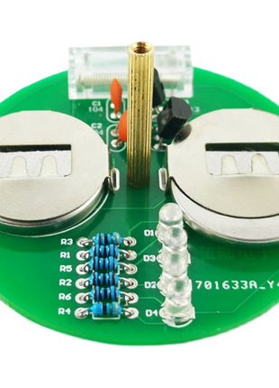 Kit de giroscopio LED de escritorio DIY Interruptor de vibración de triodo Kit de soldadura DIY de placa de circuito de batería CR2032 Alimentación DC6V Kit electrónico DIY