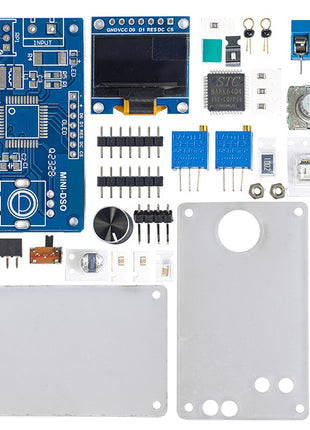 Kit electrónico DIY de mini osciloscopio digital STC8K8A MCU con pantalla OLED de 0,96 pulgadas para practicar soldadura y ensamblaje