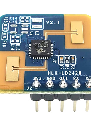 Módulo de radar LD2420, módulo de sensor de movimiento humano, 24 GHz, compatible con interfaz GPIO UART, sensor inteligente de bajo consumo, módulo electrónico de 5 pines