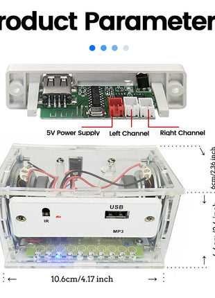 Kit de altavoces Bluetooth DIY, proyecto de soldadura DIY, ensamblaje de soldadura, kit electrónico DIY, altavoces 2*3W, kit electrónico DIY