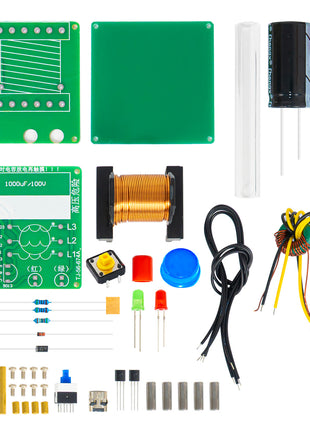 DIY Electronic Kit Mini Electromagnetic Gun 100V High Voltage DIY Soldering Build Kit Micro Interface Fast Charging DC5V DIY Electronic Kit