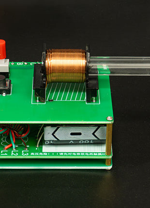 DIY Kit de Pistola Electromagnética Módulo Potenciador de Bobina de Cañón de Largo Alcance Kit de Práctica de Soldadura DIY DC3V Sin Batería Kit Electrónico DIY