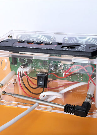 Nuevo kit de altavoz Bluetooth DIY con radio FM 87.5-108MHZ Kit electrónico de práctica de soldadura DIY Montaje de soldadura Disco TF U Kit electrónico DIY