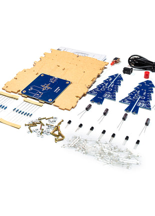 DIY Electronic Kit Colourful Christmas Tree LED Diy Soldering Kit Project With Shell DC 5V USB Power Supply DIY Electronic Kit