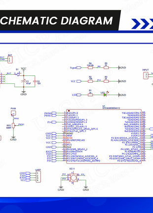Kit electrónico DIY de mini osciloscopio digital STC8K8A MCU con pantalla OLED de 0,96 pulgadas para practicar soldadura y ensamblaje