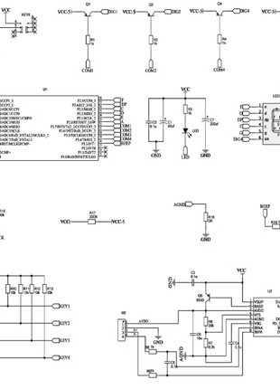 Kit DIY de báscula electrónica con capacidad de pesaje de 1 kg, kit de práctica de soldadura para microcontrolador 51 con pantalla de tubo digital, chip HX711, kit electrónico DIY de 5 V