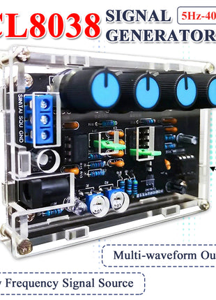 Generador de señal multifuncional de baja frecuencia DIY ICL8038 5Hz-400kHz Multi-onda Proyecto de soldadura DIY Práctica Kit electrónico Kit electrónico DIY