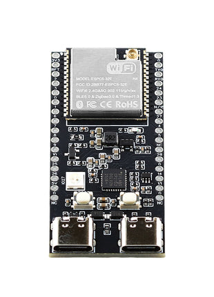 CP2102 ESP-32 C5 Placa de desarrollo Módulo WiFi de doble frecuencia 2.4G y 5GHz ESP32-C5-DevKitC-1 Flash de 4MB Módulo electrónico de antena extendida WIFI6