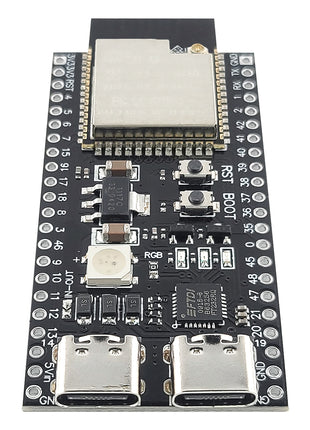 Placa de desarrollo ESP32-S3 con módulo WiFi BT IPEX 2.4G MCU ESP32-S3WROOM1 N16R8 44 pines Tipo-C Módulo electrónico ESP32-S3