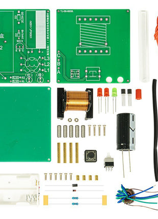 DIY Kit de Pistola Electromagnética Módulo Potenciador de Bobina de Cañón de Largo Alcance Kit de Práctica de Soldadura DIY DC3V Sin Batería Kit Electrónico DIY