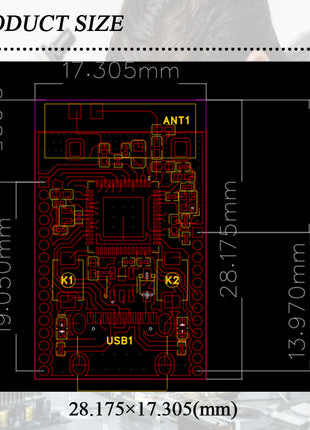 MINI ESP32-S3 Development Board for Arduino 2.4G Wifi BT Module Original Chip ESP32-S3FN8 8MB Flash 28Pin Type-C ESP32S3 Electronic Module