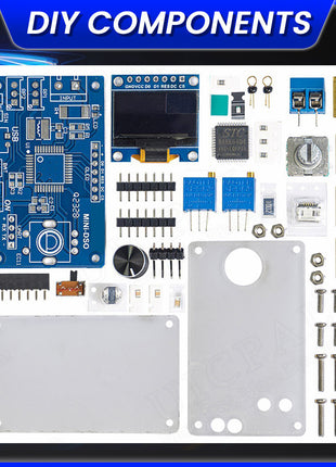 Kit electrónico DIY de mini osciloscopio digital STC8K8A MCU con pantalla OLED de 0,96 pulgadas para practicar soldadura y ensamblaje