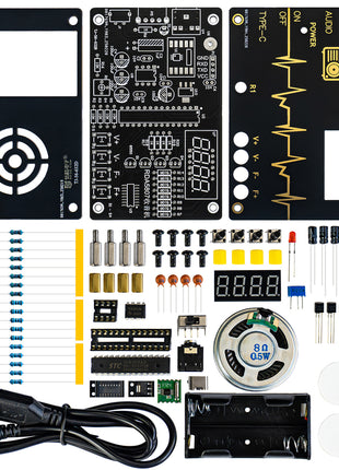 DIY Electronic Kit RDA5807M FM Radio 87-180MHz with Digital Tube Display STC15 Microcontroller Electronic Soldering Projects DIY Electronic Kit