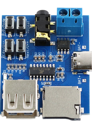 TF card U disk MP3 Format decoder board module amplifier decoding audio Player Electronic Module