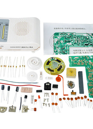DIY Radio Electronic Kit Component AM FM Production Assembly Electronic Welding Training 76-108MHz CD9088 Chip DIY Electronic Kit