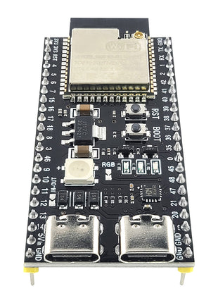Placa de desarrollo ESP32-S3 con módulo WiFi BT de 2,4 G para IA, IoT, proyectos de bricolaje, MCU ESP32-S3 N16R8, 44 pines, tipo C, pines soldados, módulo electrónico